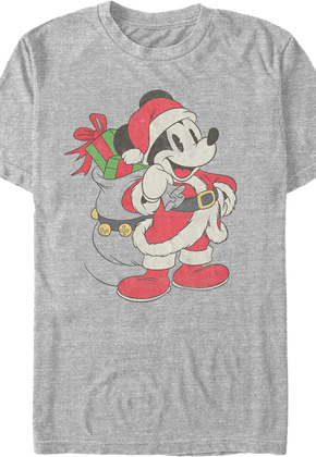 Vintage Mickey Mouse Santa Claus Disney T-Shirt