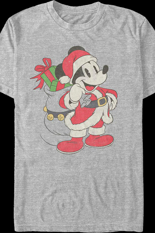 Vintage Mickey Mouse Santa Claus Disney T-Shirtmain product image