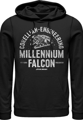 Vintage Millennium Falcon Star Wars Hoodie