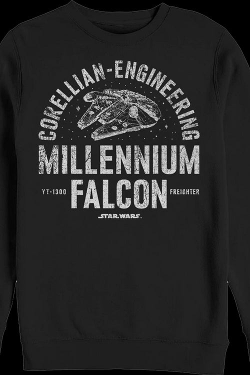 Vintage Millennium Falcon Star Wars Sweatshirtmain product image
