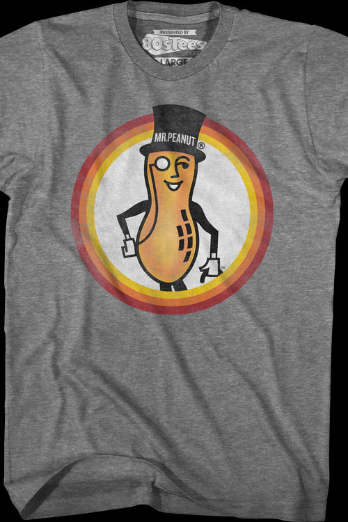Vintage Mr. Peanut Circle Planters T-Shirtmain product image