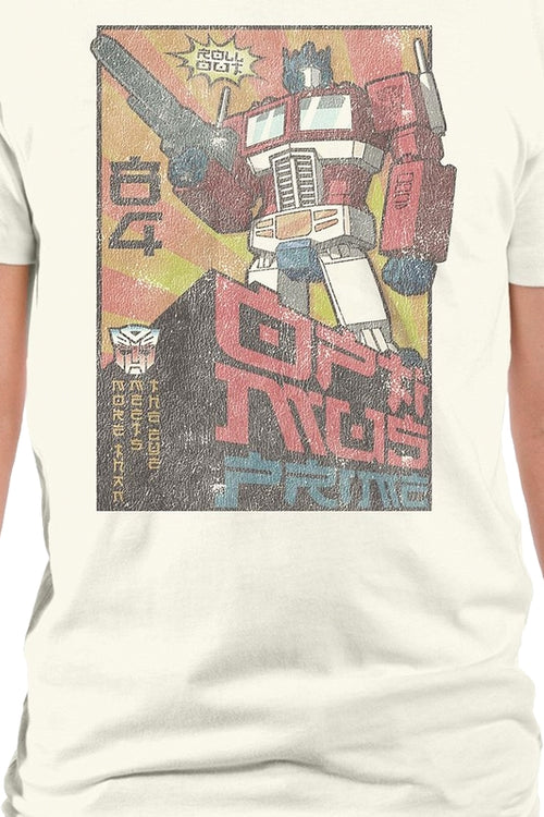 Vintage Optimus Prime Poster Transformers T-Shirtmain product image