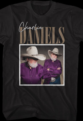 Vintage Photo Charlie Daniels T-Shirt