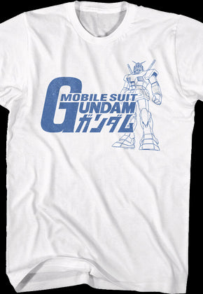 Vintage RX-78-2 Sketch Gundam T-Shirt