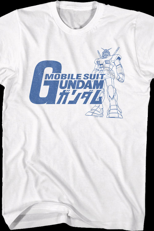 Vintage RX-78-2 Sketch Gundam T-Shirtmain product image