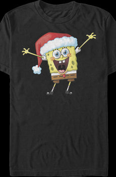 Vintage Santa Hat SpongeBob SquarePants T-Shirt