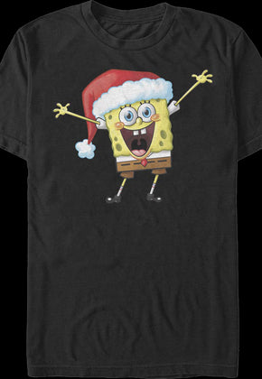 Vintage Santa Hat SpongeBob SquarePants T-Shirt