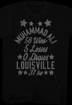 Vintage Wins And Losses Muhammad Ali T-Shirt