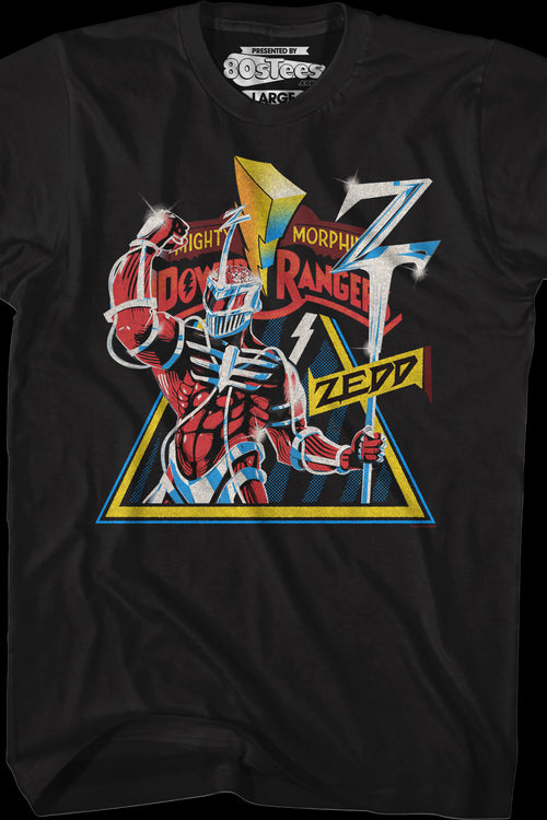 Vintage Zedd Poster Mighty Morphin Power Rangers T Shirt