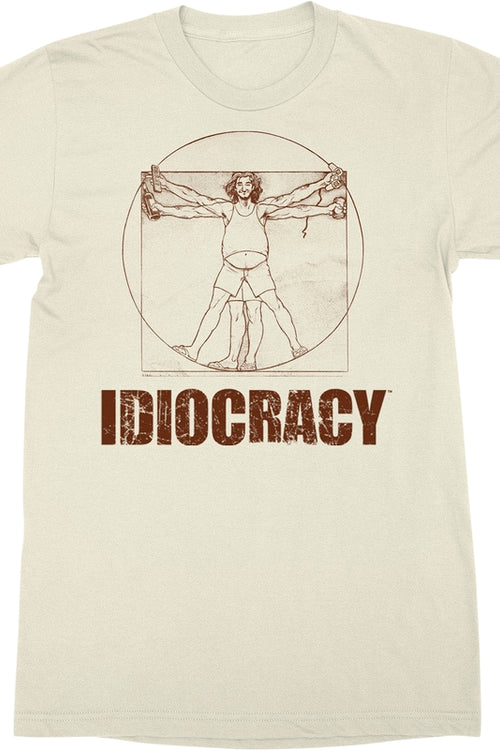 Vitruvian Man Idiocracy T-Shirtmain product image