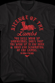 Wake Up in the Dark Silence of the Lambs T-Shirt