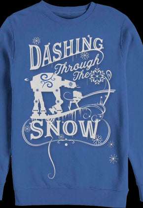 Walkers Dashing Through The Snow Star Wars Sweatshirt