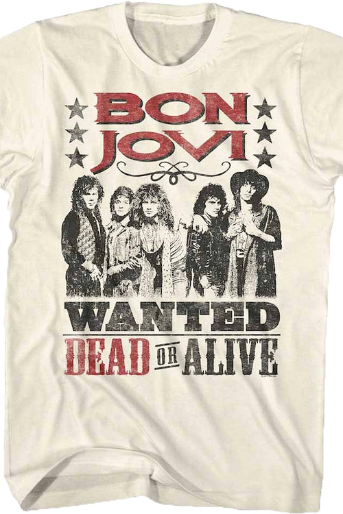 Wanted Dead Or Alive Bon Jovi T-Shirtmain product image