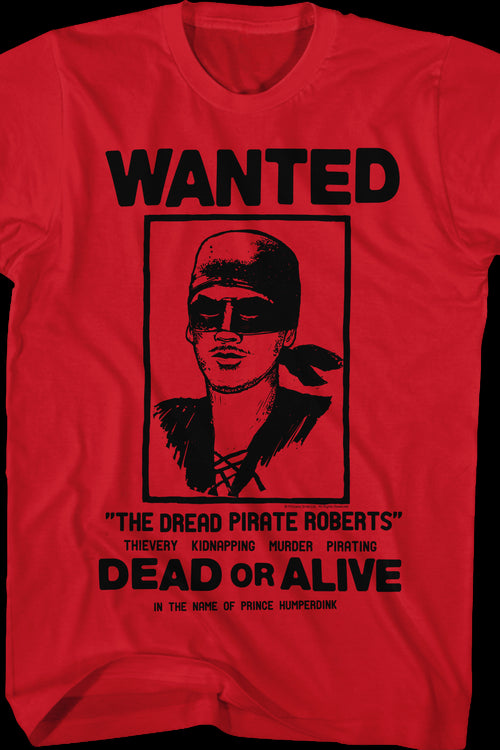 Wanted Poster Princess Bride T-Shirtmain product image