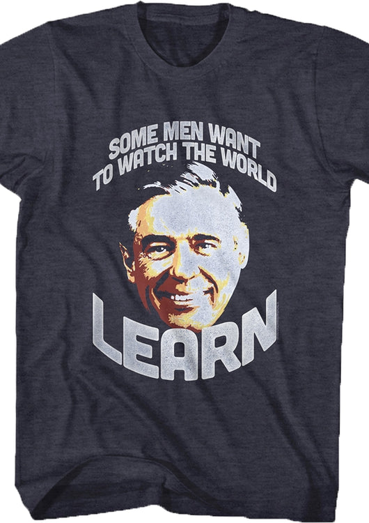 Watch The World Learn Mr Rogers T-Shirt - main product image