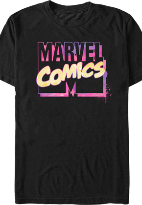Watercolor Logo Marvel Comics T-Shirt