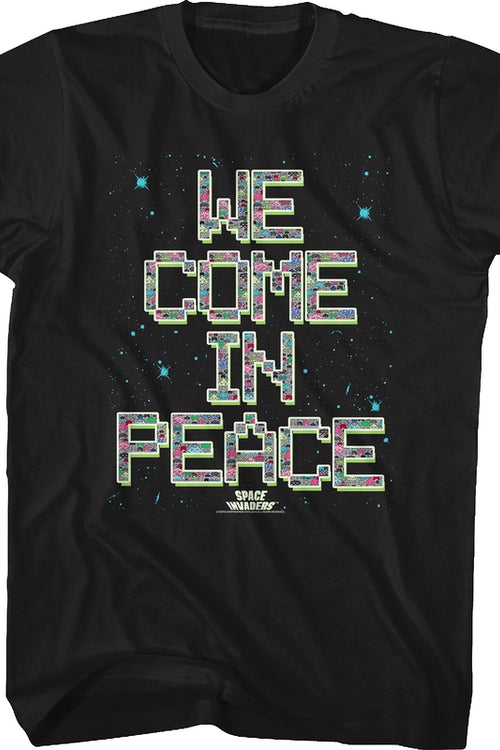 We Come In Peace Space Invaders T-Shirtmain product image