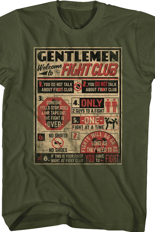 Welcome to Fight Club T-Shirtmain product image