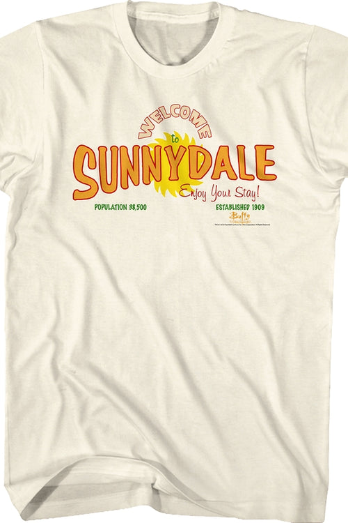Welcome To Sunnydale Buffy The Vampire Slayer T-Shirtmain product image