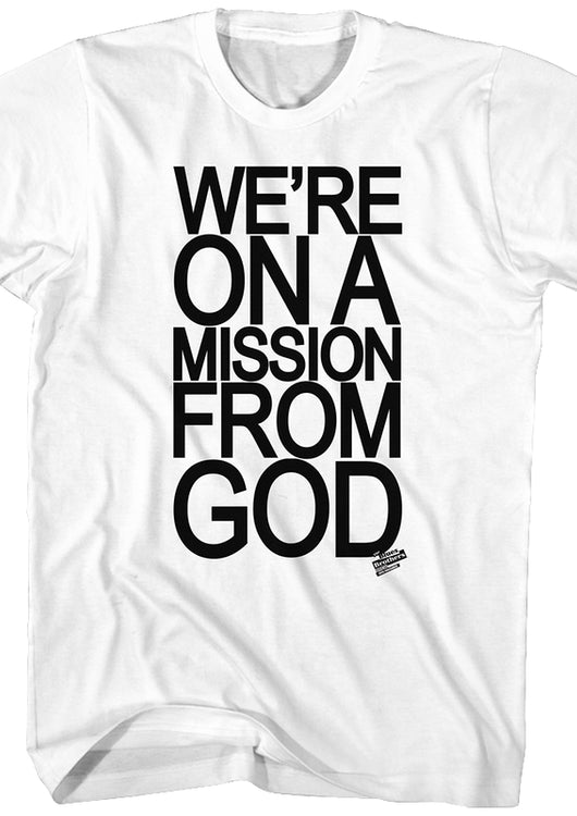 We're On A Mission From God Blues Brothers T-Shirt - main product image