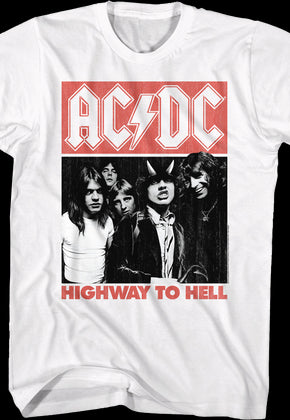White Highway To Hell ACDC Shirt