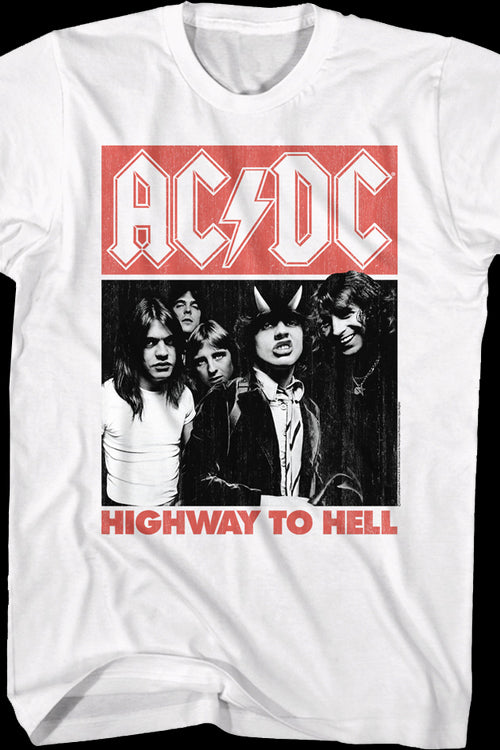 White Highway To Hell ACDC Shirtmain product image