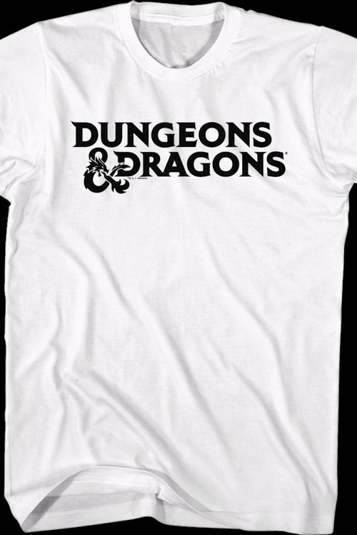 White Logo Dungeons & Dragons T-Shirtmain product image