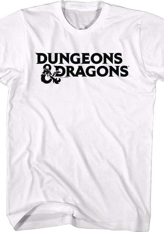 White Logo Dungeons & Dragons T-Shirt - main product image