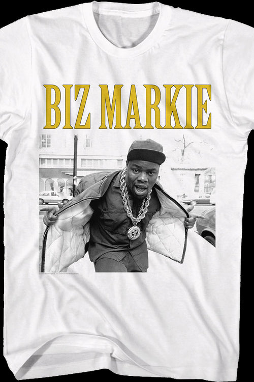 White Photo Biz Markie T-Shirtmain product image