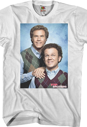 White Portrait Step Brothers T-Shirt