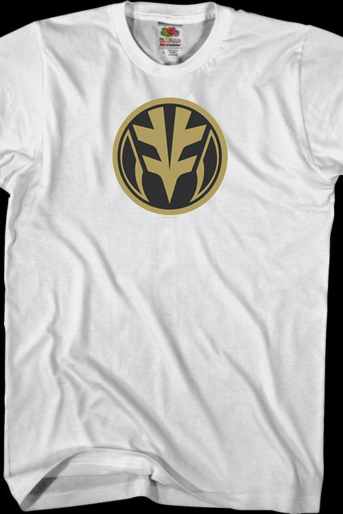 White Ranger Power Coin Mighty Morphin Power Rangers T-Shirtmain product image