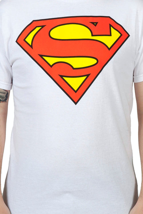 White Superman Logo Shirtmain product image