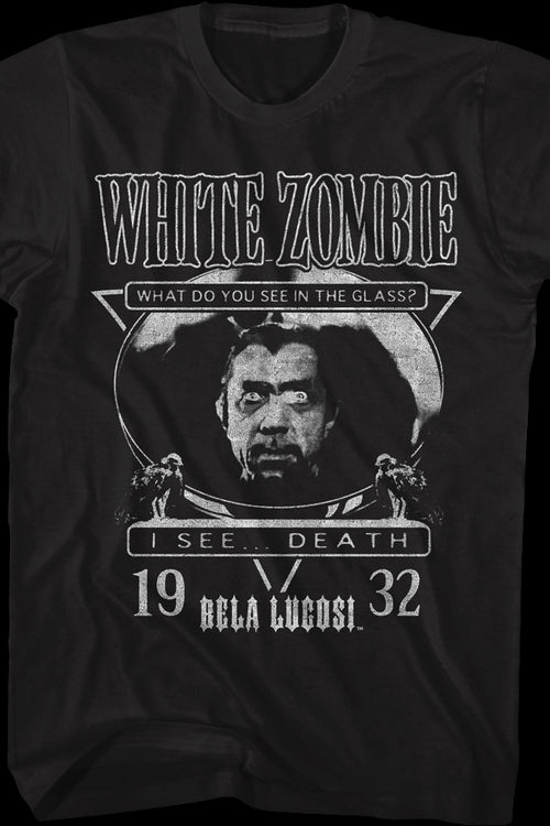 White Zombie What Do You See In The Glass? Bela Lugosi T-Shirtmain product image