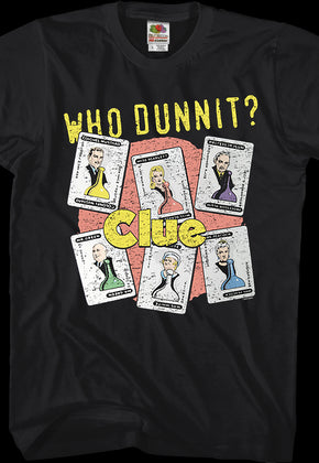 Who Dunnit Clue T-Shirt