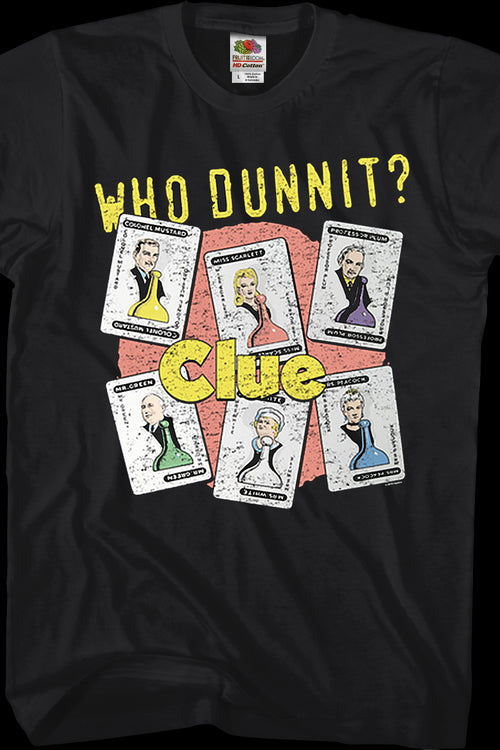 Who Dunnit Clue T-Shirtmain product image