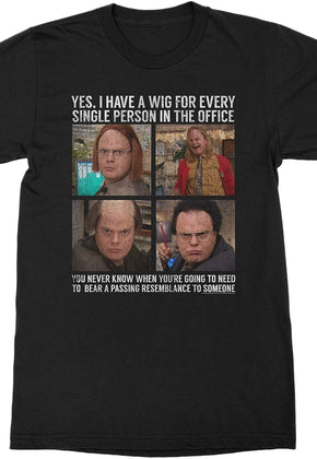 Wig For Every Single Person The Office T-Shirt