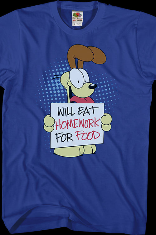 Will Eat Homework Garfield T-Shirtmain product image