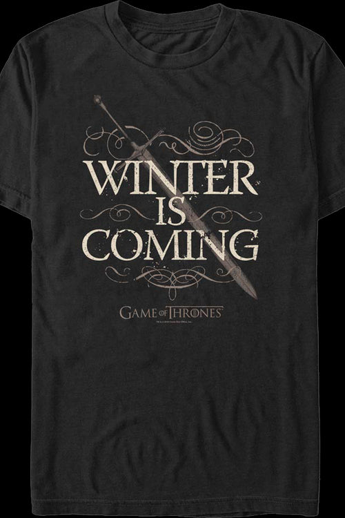 Winter Is Coming Game Of Thrones T-Shirtmain product image