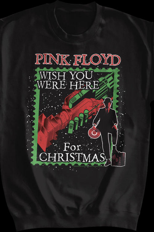 Wish You Were Here For Christmas Pink Floyd Sweatshirtmain product image