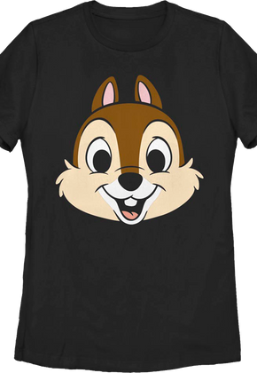 Women Black Chip's Head Chip 'n Dale Rescue Rangers Shirt