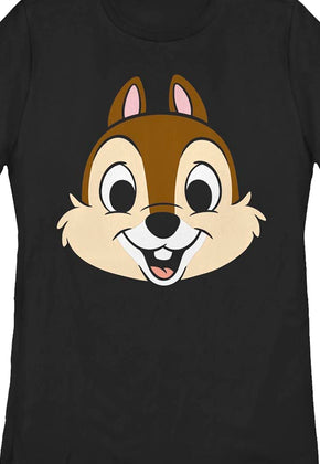 Black Women Black Chip's Head Chip 'n Dale Rescue Rangers Shirt