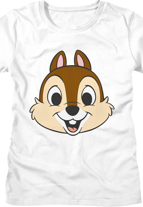 White Women White Chip's Head Chip 'n Dale Rescue Rangers Shirt