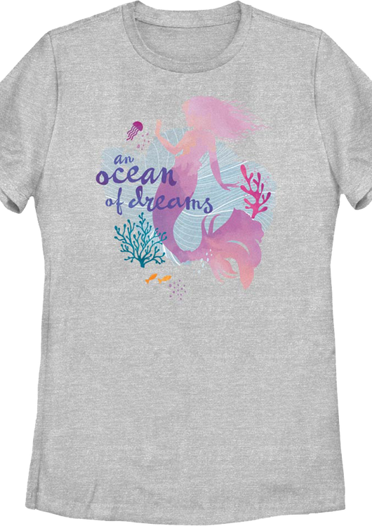 Womens An Ocean Of Dreams Little Mermaid Disney Shirt - main product image