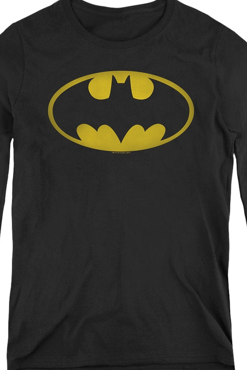 Womens Bat Symbol Batman Long Sleeve Shirtmain product image