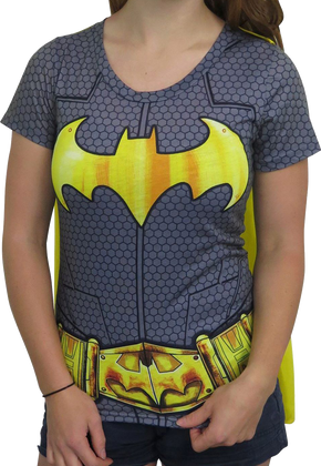 Womens DC Comics Batgirl Caped Costume Shirt