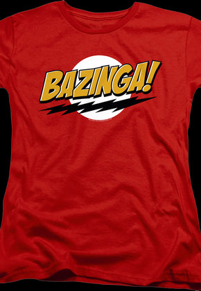 Womens Bazinga Big Bang Theory Shirt