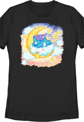 Womens Bedtime Moon And Stars Care Bears Shirt