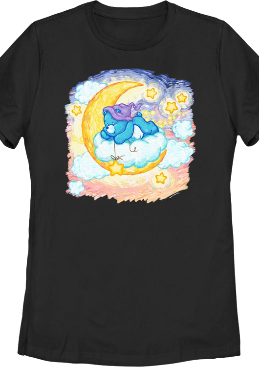 Womens Bedtime Moon And Stars Care Bears Shirt - main product image