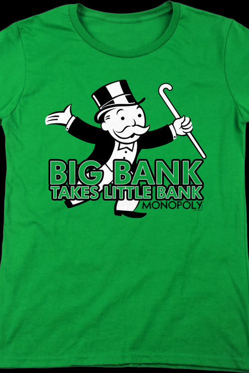 Womens Big Bank Takes Little Bank Monopoly Shirtmain product image