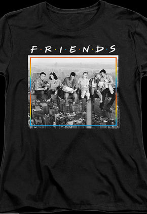 Womens Black and White Friends Shirt